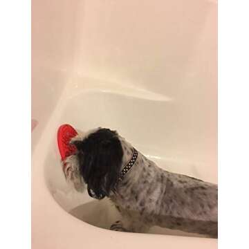 Tysons Pet Treats 2pcs Dog Lick Pad, Bath & Grooming Slow Feeders, Distraction Device,Powerful Suction Cups on The Back, Training-Just Add Peanut Butter (Red &Blue)