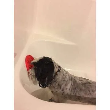 Tysons Pet Treats 2pcs Dog Lick Pad, Bath & Grooming Slow Feeders, Distraction Device,Powerful Suction Cups on The Back, Training-Just Add Peanut Butter (Red &Blue)