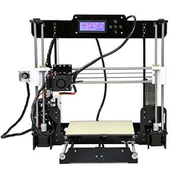 ANET A8 3D Printer,Desktop Acrylic LCD Screen Printer 220 x 220 x 240mm Compatible with Windows XP/7/8/10, Mac, Linux