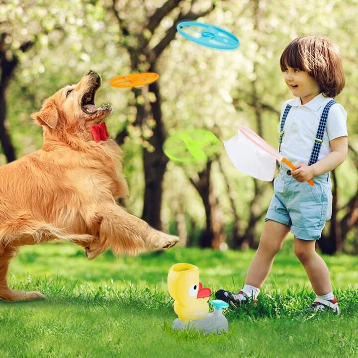 XAZASTOV Flying Discs Launcher - Fun Toy for Kids