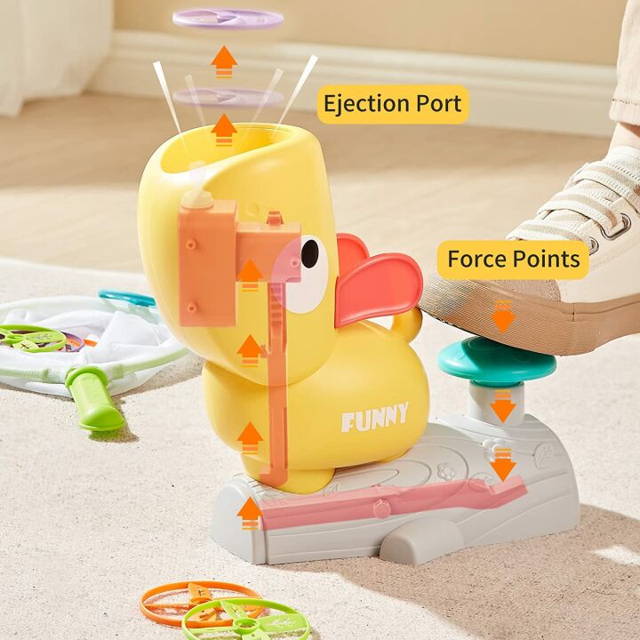 XAZASTOV Flying Discs Launcher - Fun Toy for Kids