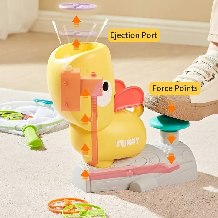 XAZASTOV Flying Discs Launcher - Fun Toy for Kids