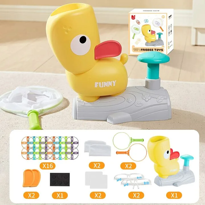 XAZASTOV Flying Discs Launcher - Fun Toy for Kids