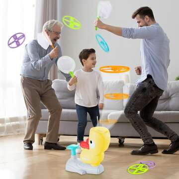 XAZASTOV Flying Discs Launcher - Fun Toy for Kids