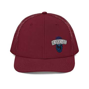 Beard Laws 2.0 Trucker Hat - Cardinal Red with Stylish Logo