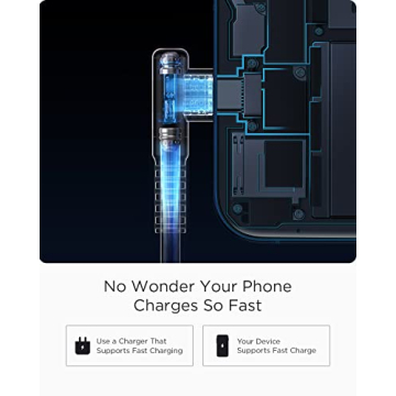 AINOPE USB C Cable 6.6ft Fast Charging 2-Pack