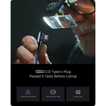 AINOPE USB C Cable 6.6ft Fast Charging 2-Pack