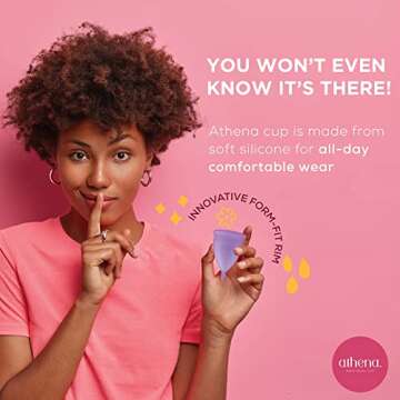 Athena Menstrual Cups - Small - The Original Softer Reusable Period Cups for Women – for Light to ...