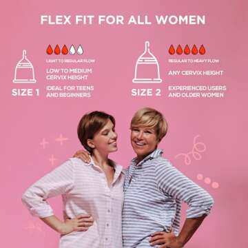 Athena Menstrual Cups - Small - The Original Softer Reusable Period Cups for Women – for Light to Regular Flow – No Shift Menstruation Cup with Form Fit Rim for Easy Insertion