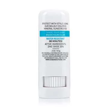 Bare Republic Mineral SPF 50 Color Stick, Neon Electric Blue, .30 Ounce