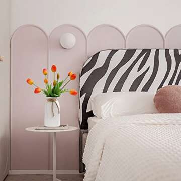 DAYHAP 10pcs Real Touch Artificial Faux Tulips Flowers