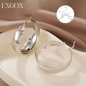 Stylish & Hypoallergenic Gold Hoop Earrings for Women