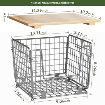 GGIU Wire Storage Basket for Kitchen Organization