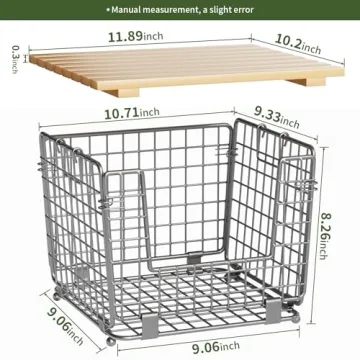 GGIU Wire Storage Basket for Kitchen Organization