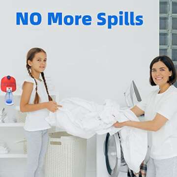 Laundry Detergent Cup Holder [2 Pack] Detergent Drip Catcher for Laundry Room Organizer. No More Mess or Leaks