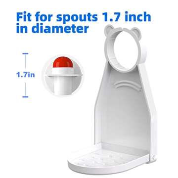 Laundry Detergent Cup Holder [2 Pack] Detergent Drip Catcher for Laundry Room Organizer. No More Mess or Leaks