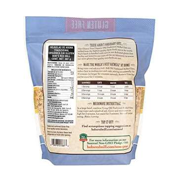BOBS RED MILL Organic Old Fashioned Rolled Oats, 32 OZ
