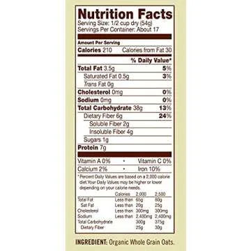 BOBS RED MILL Organic Old Fashioned Rolled Oats, 32 OZ