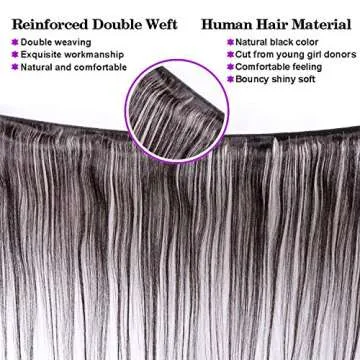 COISINI Straight Hair 4 Bundles 20-22-24-26Inch Brazilian Human Hair Bundles 9A Unprocessed Wet And Wavy Human Hair Extensions Hair Weave Natural Color