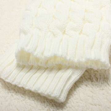 Senchanting Lady Winter Warm Leg Warmer Cable Knitted Crochet Long Socks Legging