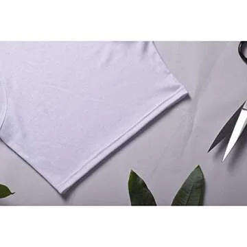 Workout Crop Tank Tops for Women, White Basic Cutoff Top for Girls(White-S)