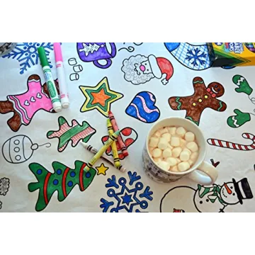 Washable Reusable Coloring Tablecloth for Family Fun