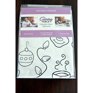 Washable Reusable Coloring Tablecloth for Family Fun