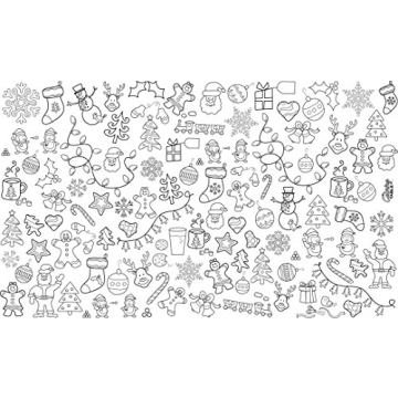 Washable Reusable Coloring Tablecloth for Family Fun