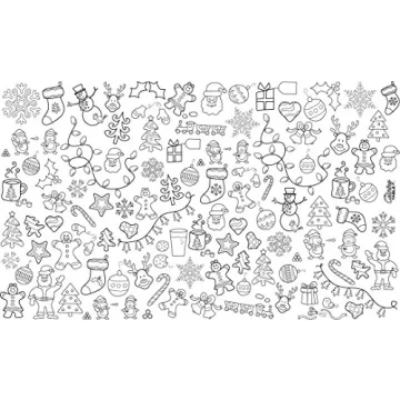 Washable Reusable Coloring Tablecloth for Family Fun