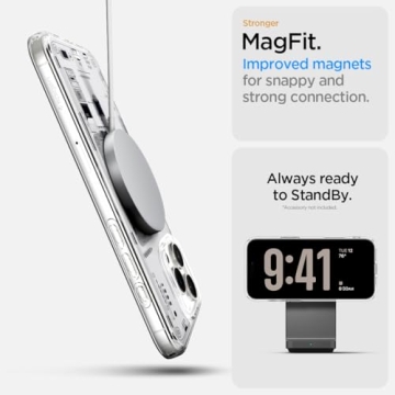 Spigen Ultra Hybrid MagFit Designed for iPhone 16 Pro Case [Anti-Yellowing] [Military-Grade Protection] Compatible with MagSafe - Neo One