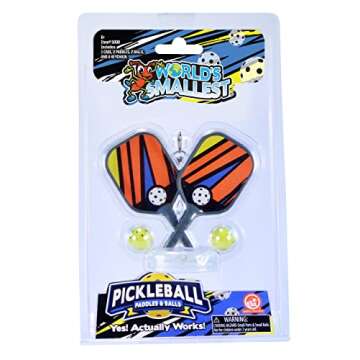 World's Smallest Pickleball Paddles & Balls