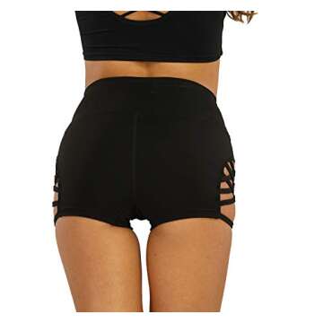 MOSISON Women's Booty Lifting High Waisted Yoga Shorts