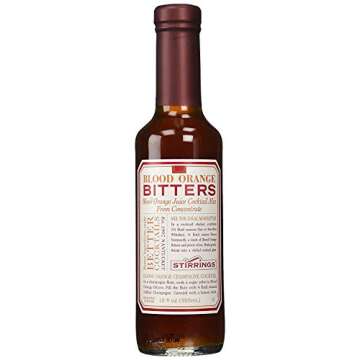 Stirrings Blood Orange Cocktail Bitters and Pure Cane Simple Syrup Cocktail Mixer 12 ounce bottle ( ...