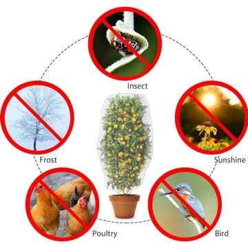 Alpurple Insect Bird Barrier Netting for Gardens