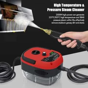 Irishom 2500W Handheld Steam Cleaner for Powerful Cleaning