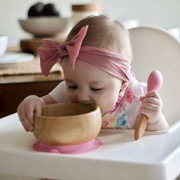 Avanchy Bamboo Baby Bowl with Spoon and Suction Base