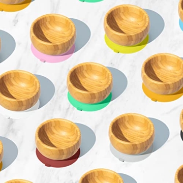 Avanchy Bamboo Baby Bowl with Spoon and Suction Base