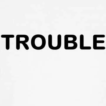 CafePress Trouble Classic Thong Underwear, Funny Womens Panties White