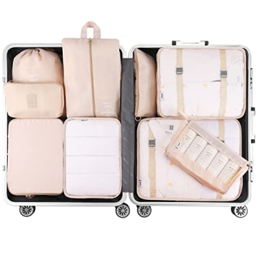Packing Cubes for Travel - Mossio 9 Piece Set