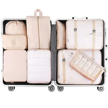 Packing Cubes for Travel - Mossio 9 Piece Set