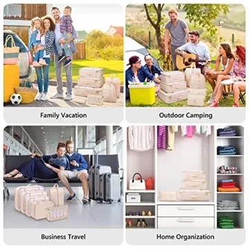 Packing Cubes for Travel - Mossio 9 Piece Set