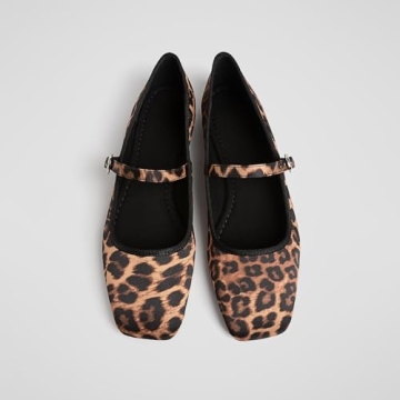 Leopard Ballet Flats for Women Comfortable Stylish Shoes