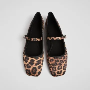 Leopard Ballet Flats for Women Comfortable Stylish Shoes