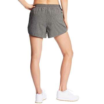 C9 Champion Women's 3.5" Woven Shorts, Ebony Heather, XXL