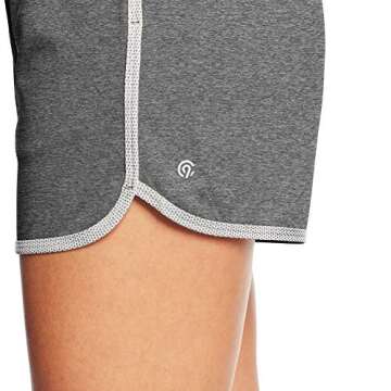 C9 Champion Women's 3.5" Woven Shorts, Ebony Heather, XXL
