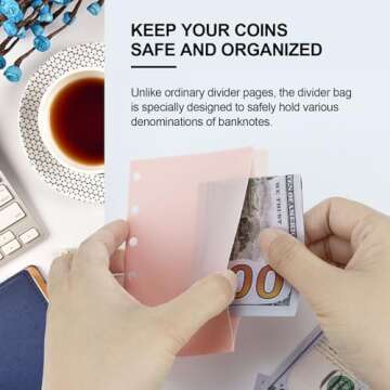 Koqye Stylish A7 Cash Envelope Set for Budgeting Organization