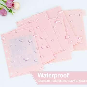 Koqye Stylish A7 Cash Envelope Set for Budgeting Organization