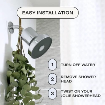 Jolie Filtered Showerhead for High Pressure & Skin Health