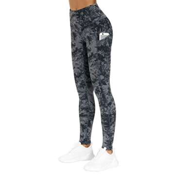 THE GYM PEOPLE Thick High Waist Yoga Pants with Pockets, Tummy Control Workout Running Yoga Leggings...