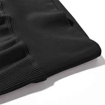 SUUKSESS Women Contour Butt Lifting Seamless Leggings Ombre High Waisted Workout Yoga Pants (Black, XL)